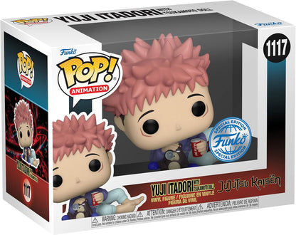 Jujutsu Kaisen POP! Animation Vinyl figurine Itadori w/Tsukamoto Doll 9 cm
