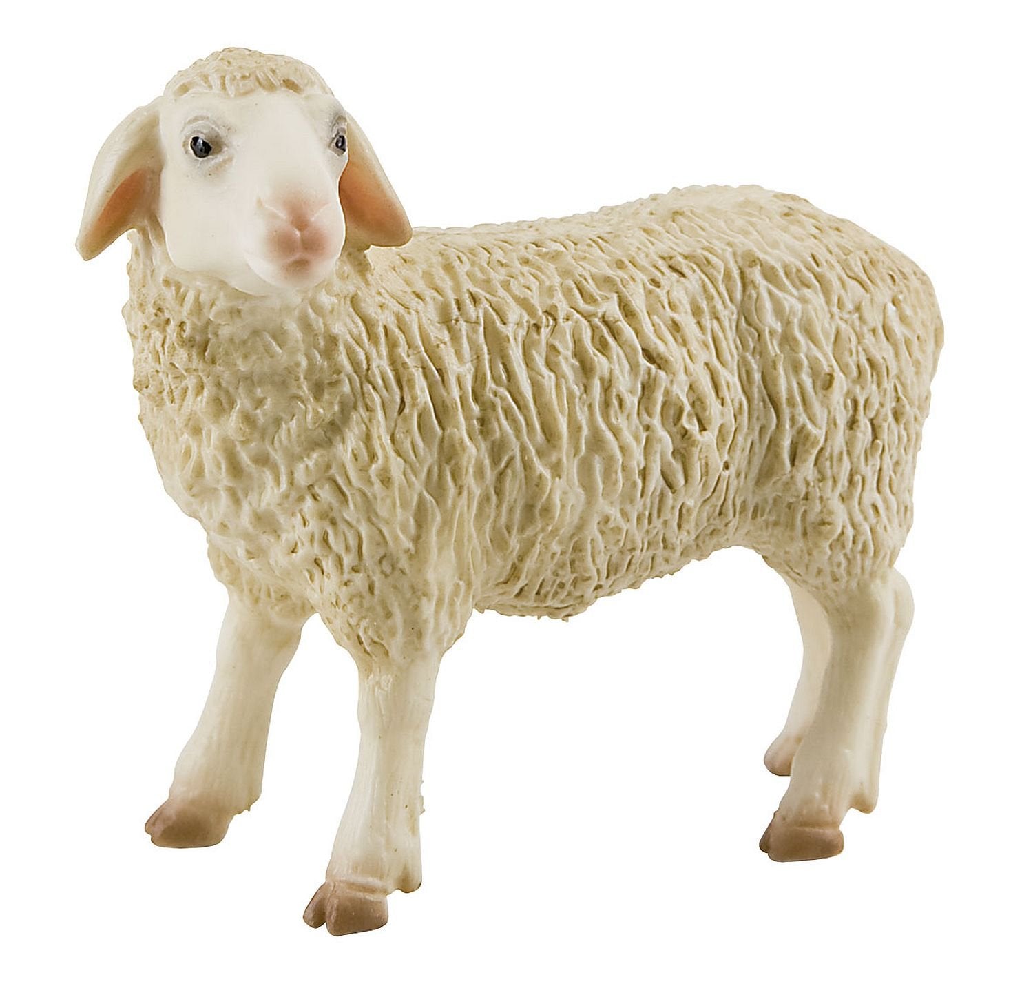 Toppers -62320 Bullyland 62320-Figura de Juego, Oveja, Aprox. 7,5 cm Altura, Figura Pintada a Mano, sin PVC, para Que los niños jueguen con la imaginación, Color Crema, único (Bullyworld 62320