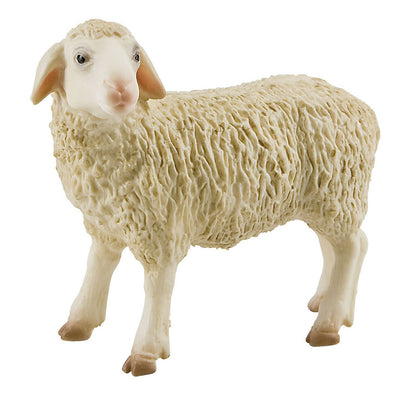 Toppers -62320 Bullyland 62320-Figura de Juego, Oveja, Aprox. 7,5 cm Altura, Figura Pintada a Mano, sin PVC, para Que los niños jueguen con la imaginación, Color Crema, único (Bullyworld 62320