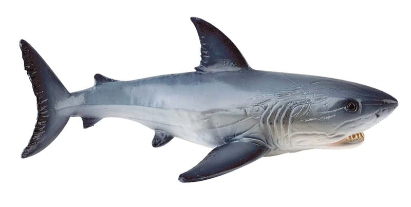 Bullyland- Shark 67410-Figura de Juego, Gran Tiburón Blanco, Aprox. 16 cm de Altura, Figura Pintada a Mano, sin PVC, para Que los niños jueguen de Forma imaginativa, Color Colorido (67410