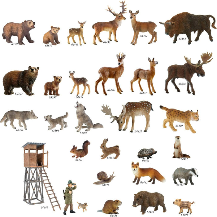 Bullyland- Brown Bear 69397-Figura de Juego, Oso Pardo, Aprox. 8 cm de Altura, Figura Pintada a Mano, sin PVC, para Que los niños jueguen de Forma imaginativa, Multicolor (Bullyworld 69397