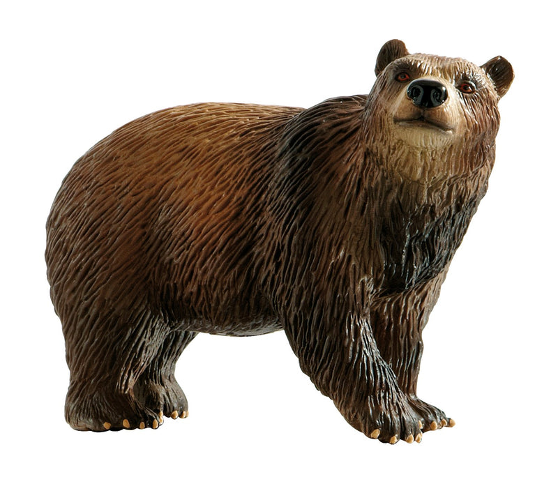 Bullyland- Brown Bear 69397-Figura de Juego, Oso Pardo, Aprox. 8 cm de Altura, Figura Pintada a Mano, sin PVC, para Que los niños jueguen de Forma imaginativa, Multicolor (Bullyworld 69397