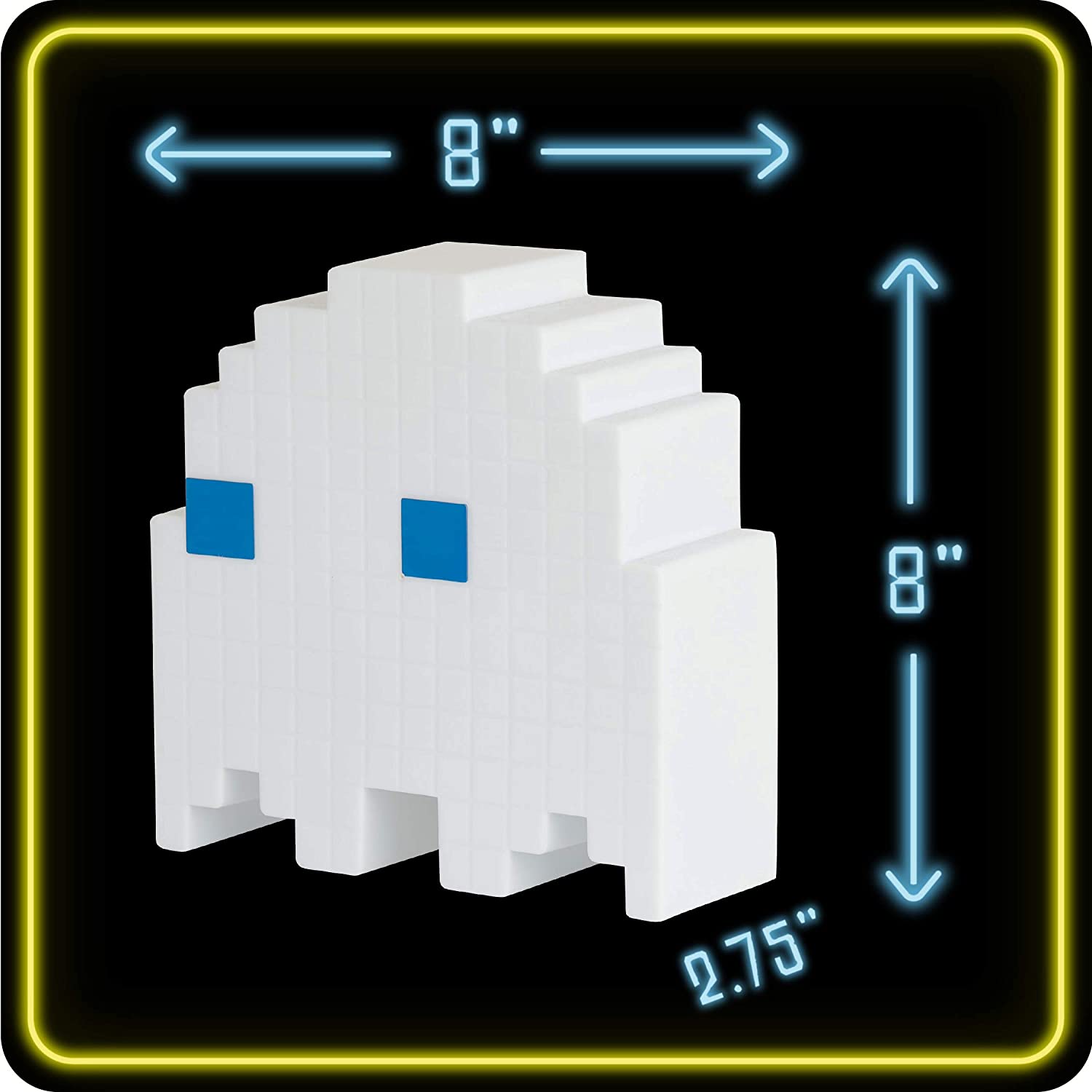 Pac-Man Ghost Light with Color Phasing Modes, Colors Change to Music, USB Powered Single