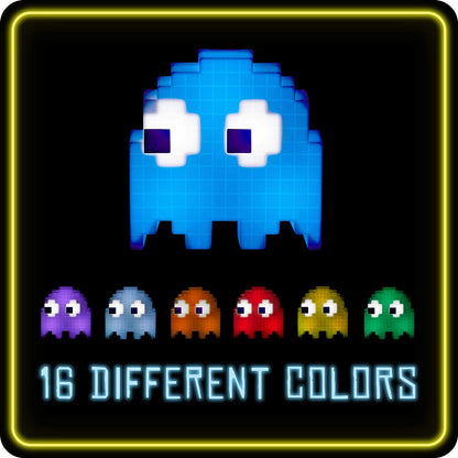 Pac-Man Ghost Light with Color Phasing Modes, Colors Change to Music, USB Powered Single