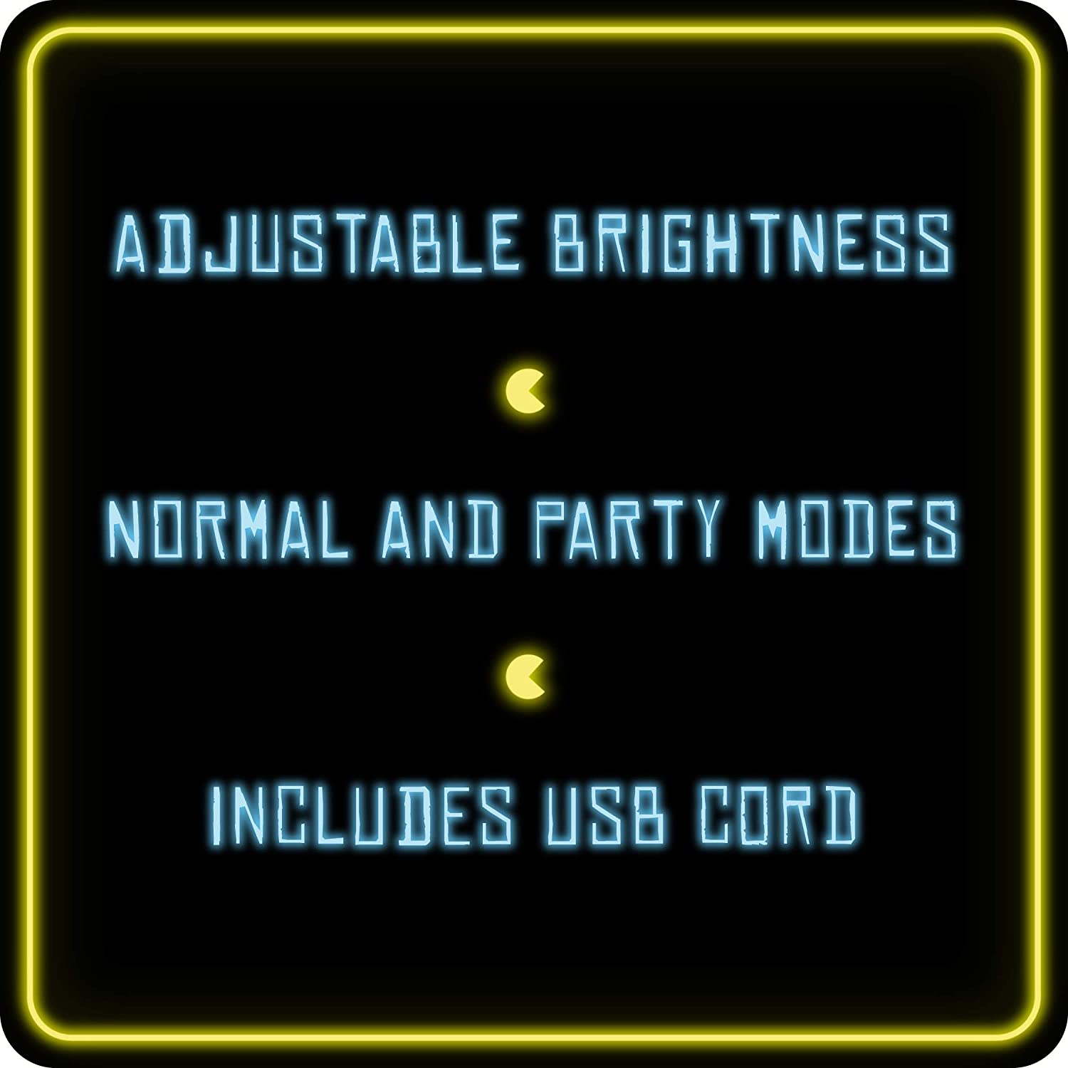 Pac-Man Ghost Light with Color Phasing Modes, Colors Change to Music, USB Powered Single