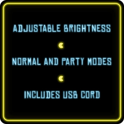 Pac-Man Ghost Light with Color Phasing Modes, Colors Change to Music, USB Powered Single
