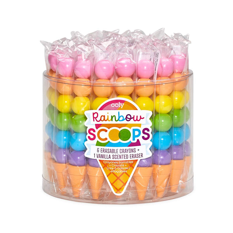 Ooly Regenboog Scoops Vanille Geurende Stapelen Uitwisbare Kleurpotloden