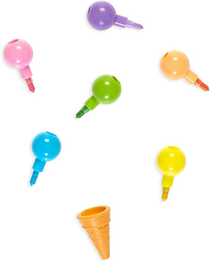 Ooly Regenboog Scoops Vanille Geurende Stapelen Uitwisbare Kleurpotloden