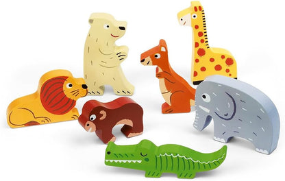 Janod - Wooden Rainstick - Pure Collection - Early - Learning Toy - Fine Motor Skills and Concentration - Visual and Aural Stimulation - Water - Based Paint - from 6 Months Old, J05213