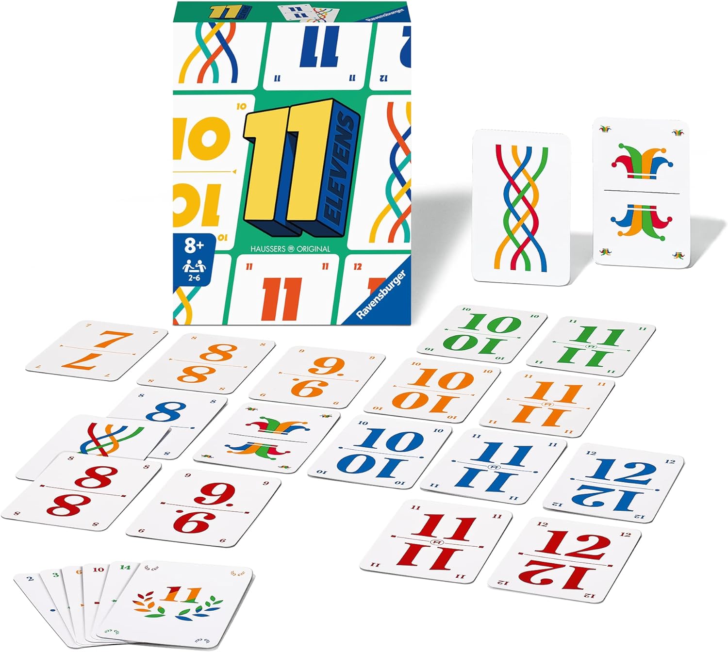 Ravensburger - Elevens – Gesellschaftsspiel Familie – Klassisches Kartenspiel – 2 bis 6 Spieler ab 8 Jahren – 20952 – französische Version
