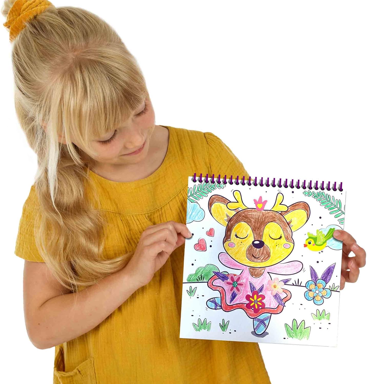 SES CREATIVE - Activity Colouring Book - Glitter 3 in 1 - (S00117