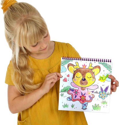 SES CREATIVE - Activity Colouring Book - Glitter 3 in 1 - (S00117