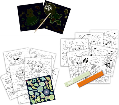 SES CREATIVE - Activity Colouring Book - Glowing 3 in 1 - (S00118