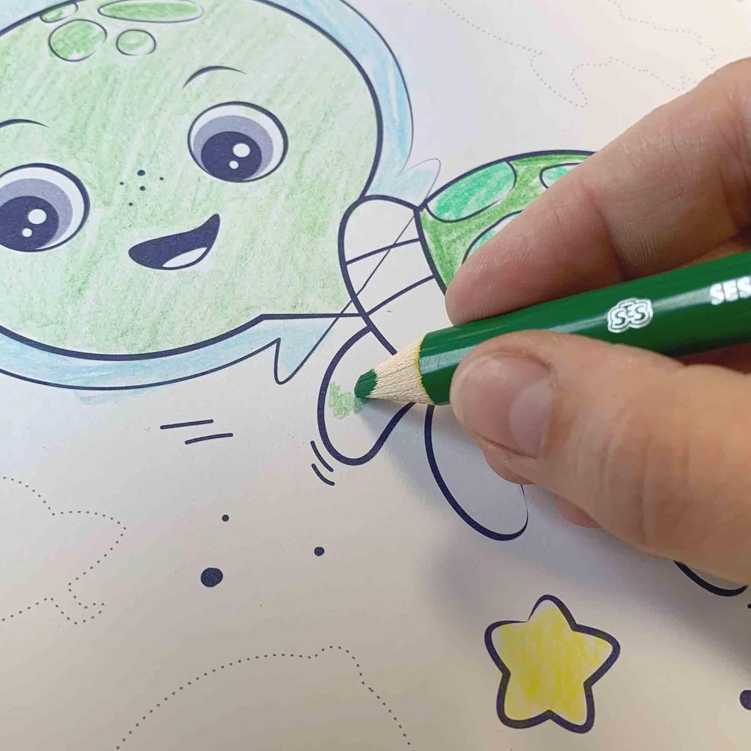 SES CREATIVE - Activity Colouring Book - Glowing 3 in 1 - (S00118