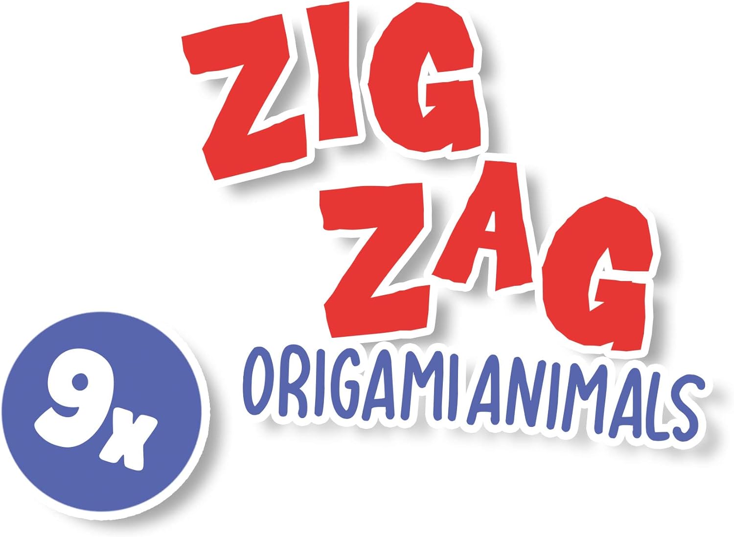 SES Creative 14026 Zig zag origami animals, Clear, Large