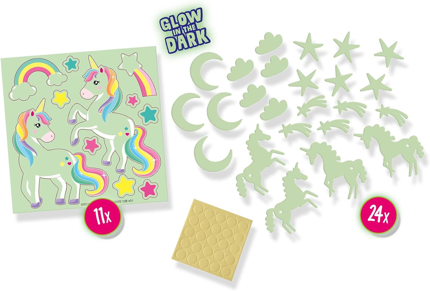 SES Creative- Unicornios Brillantes, Multicolor, Small (25128