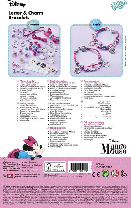 Totum Minnie Mouse Charm Bracelet Kit, Pink, Medium