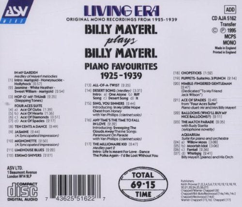 Plays Billy Mayerl