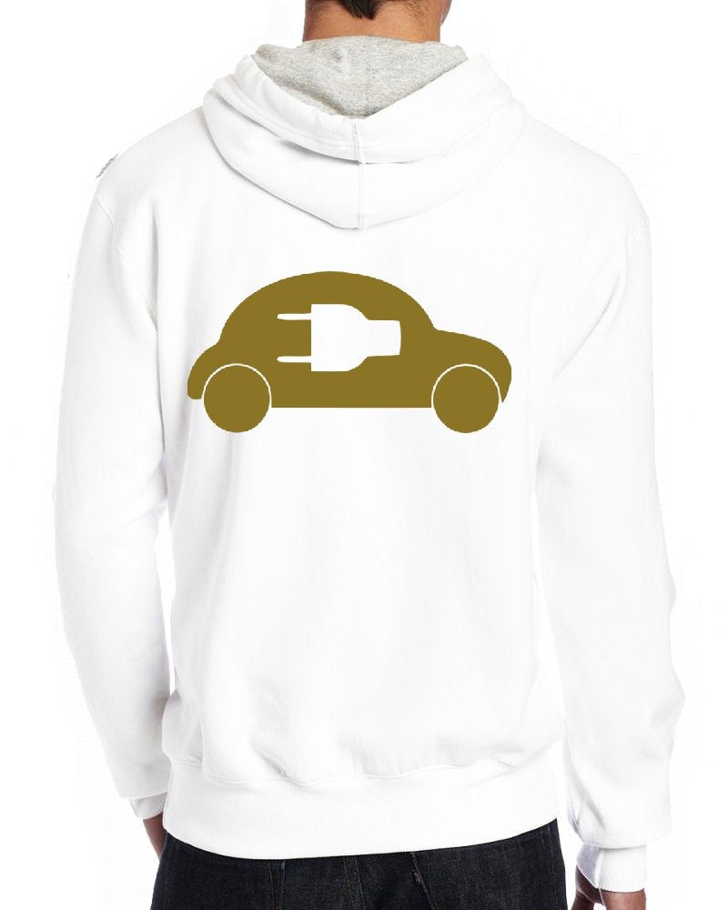 Hood Hollywood Personalisierbare Herren-Kapuzenpullover, Weiß, S