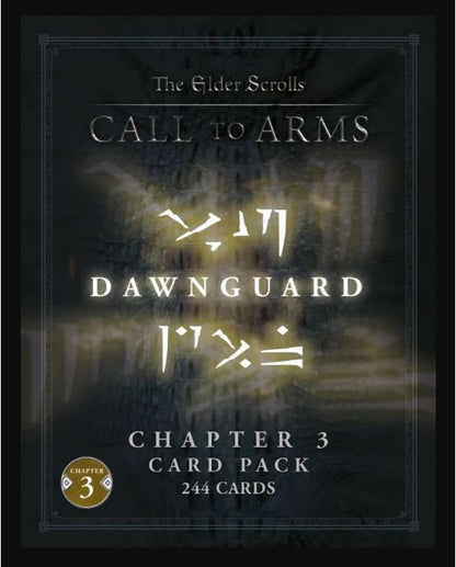 Modiphius Entertainment The Elder Scrolls: Call to Arms: Chapter 3 Card Pack - Dawnguard - 244 Punch-Card Pack, RPG Accessory for Multiple Sets