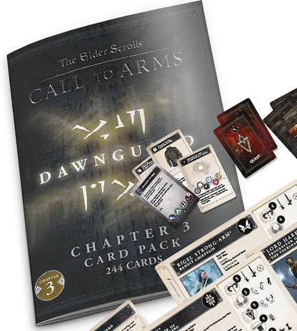 Modiphius Entertainment The Elder Scrolls: Call to Arms: Chapter 3 Card Pack - Dawnguard - 244 Punch-Card Pack, RPG Accessory for Multiple Sets