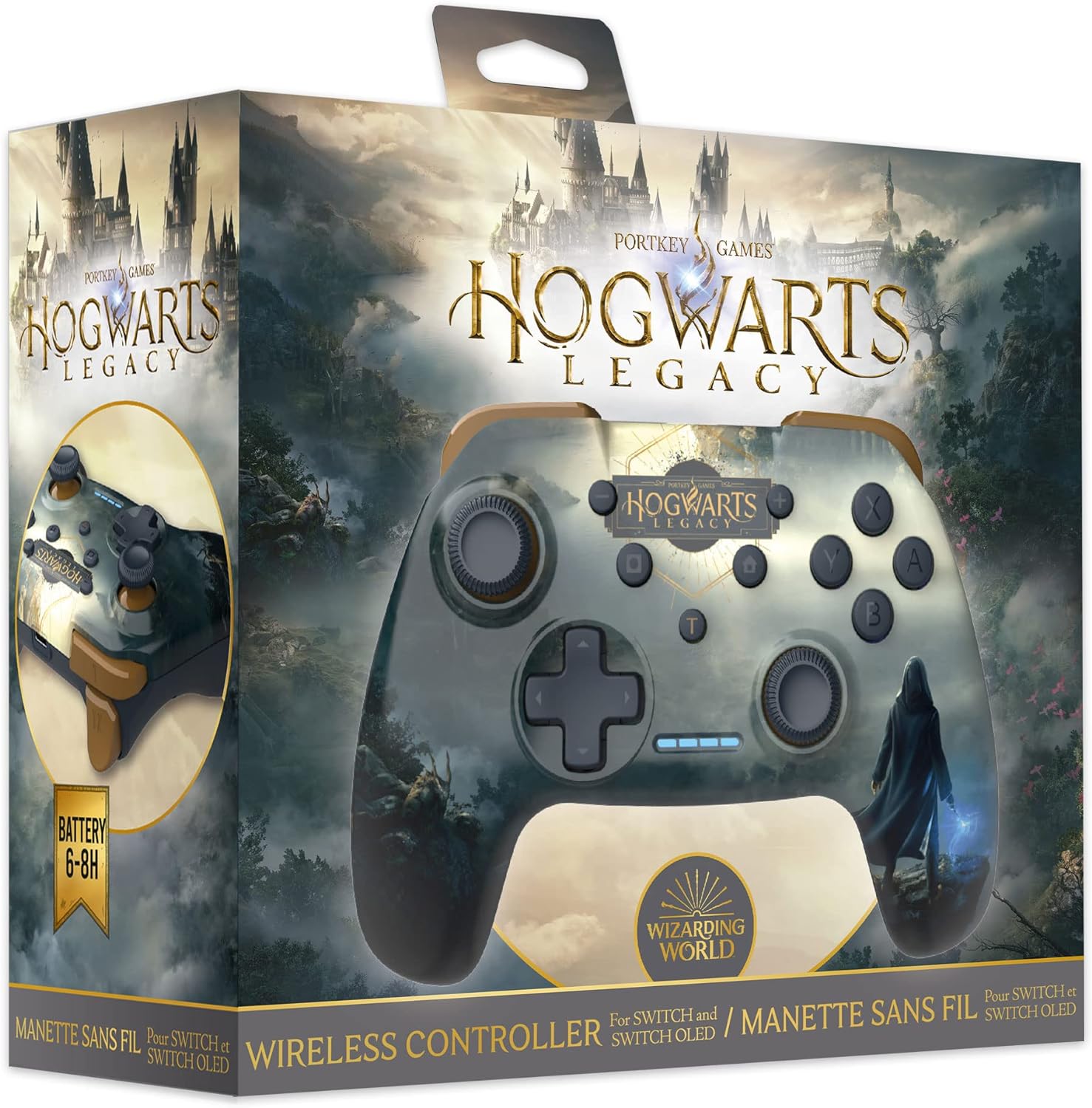 Wizarding World, Hogwarts Legacy, Wireless Bluetooth Controller for Nintendo Switch and PC