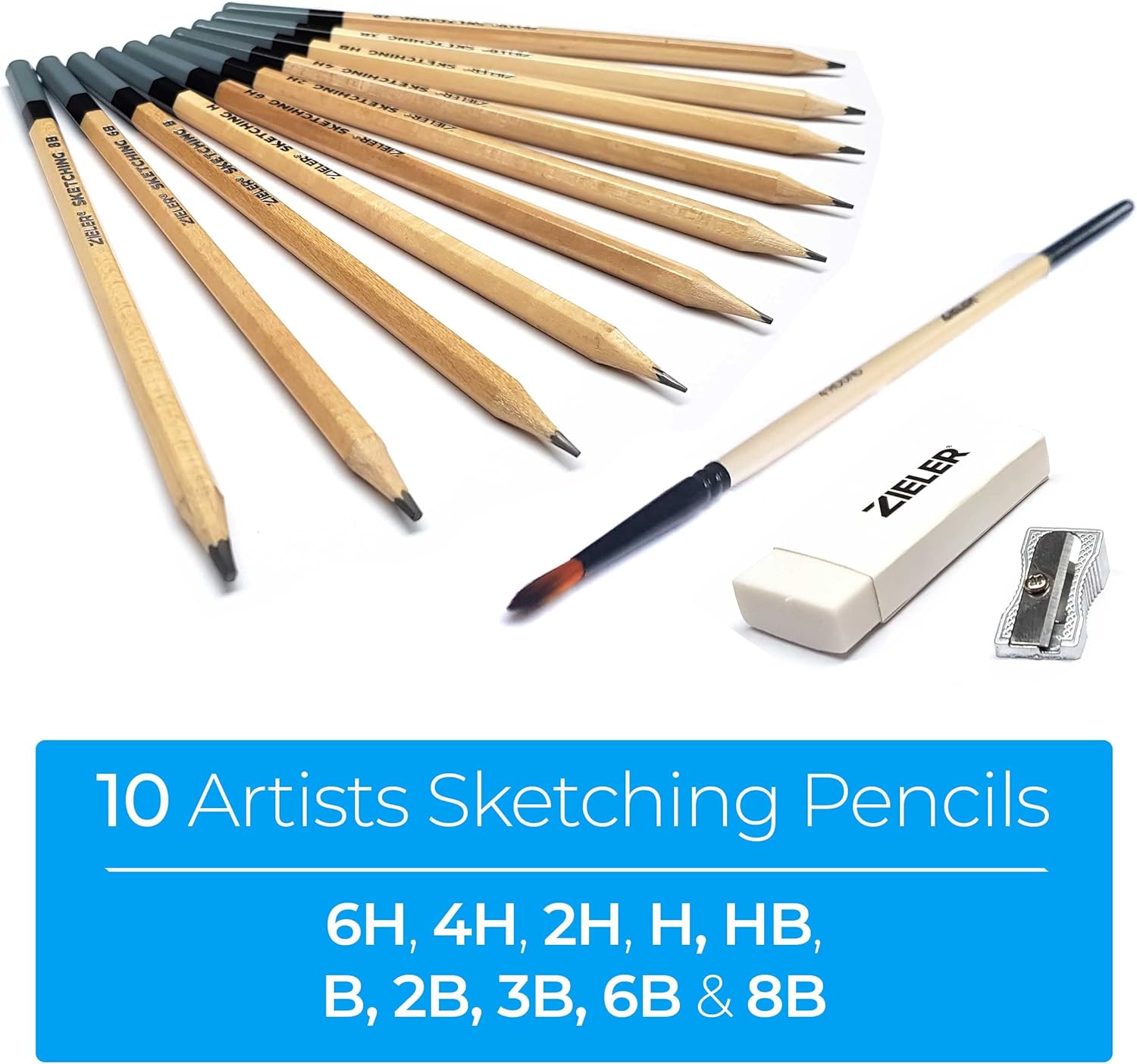 Kunstenaars Schetsen & Aquarel Potloden Starter Set - by Zieler®