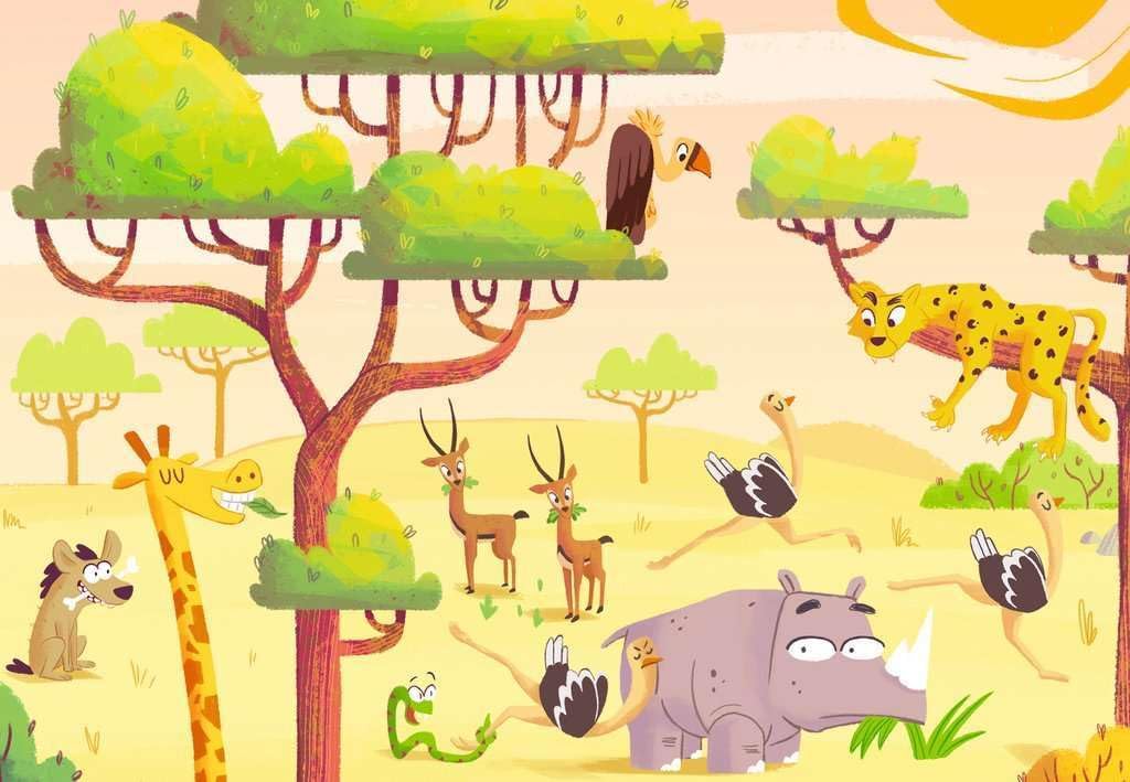 Ravensburger Kinderpuzzle Puzzle&Play 05594 - Safari-Zeit - 2x24 Teile Puzzle für Kinder ab 4 Jahren