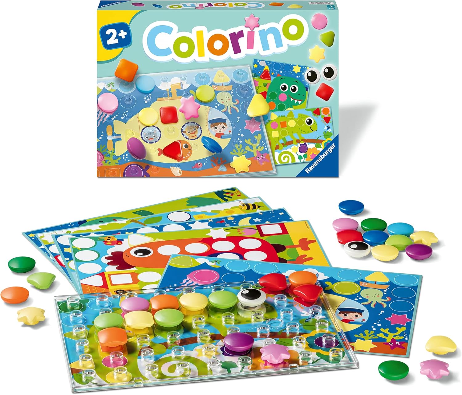 Ravensburger - Colorino Shapes and Colors, Educational Game for Children