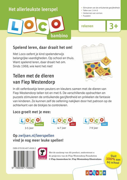 Fiep Westendorp tellen met dieren (Loco Bambino