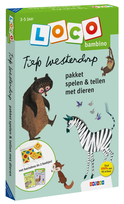 Pakket spelen & tellen met dieren (Loco Bambino