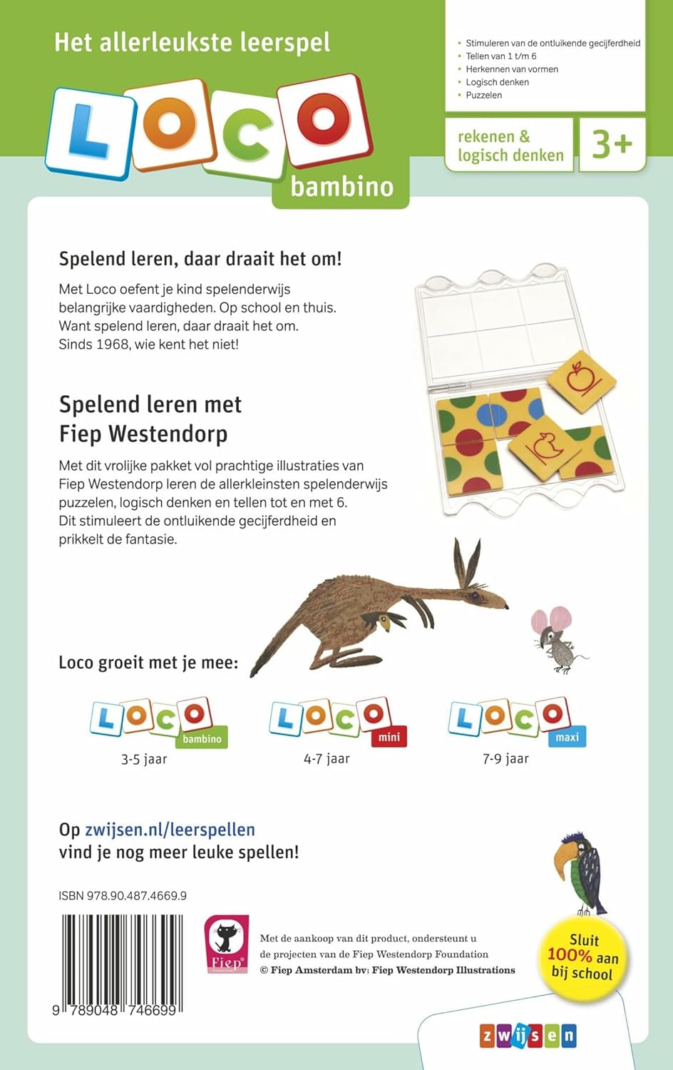 Pakket spelen & tellen met dieren (Loco Bambino
