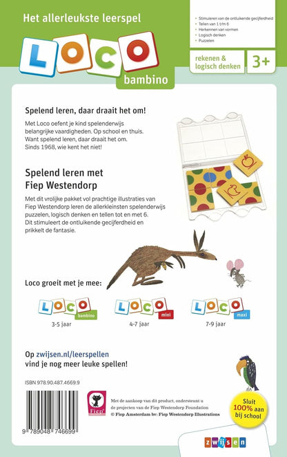Pakket spelen & tellen met dieren (Loco Bambino