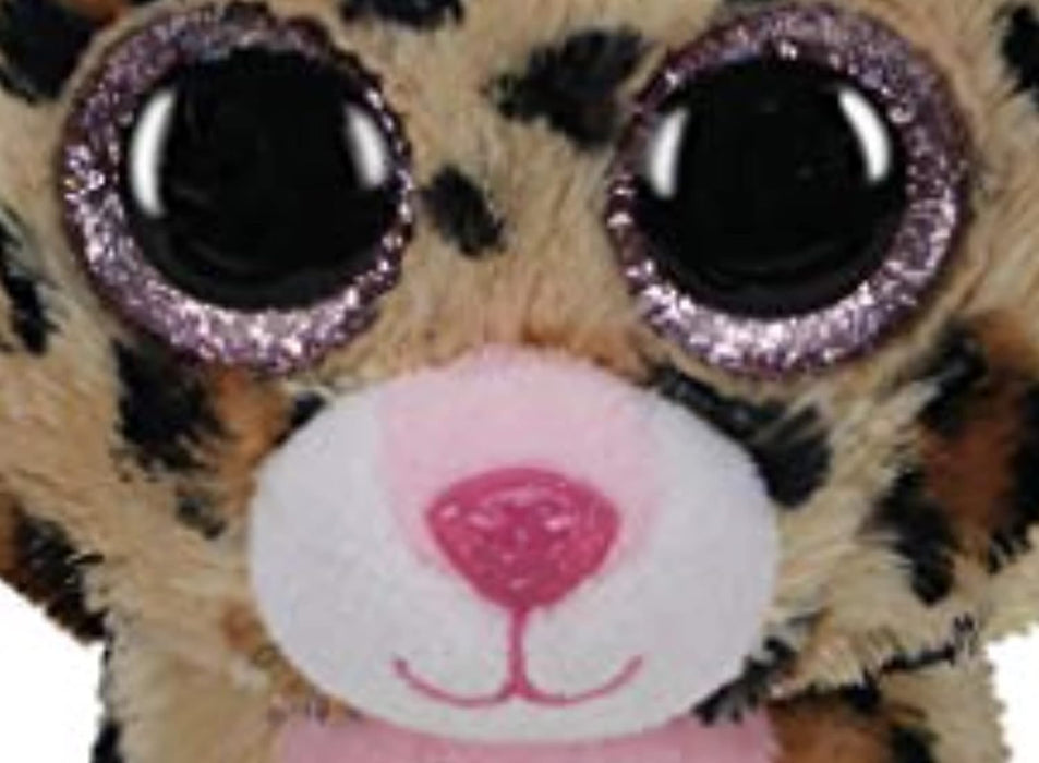 TY 2007518 Livvie Leopard Beanie Boo Stuffed Animal, Multicoloured