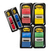 Post-it Index Medium Flags,Value Pack, Pack of 4 Pads + 2 Arrow Pads Free, 248 Flags per Pad,25.4 mm x 43.2 mm, Yellow, Red, Green, Blue Colors - To Mark, Highlight or Color Code Important Information