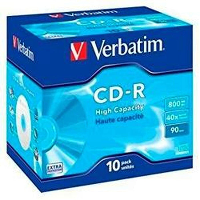Verbatim 43428 800MB DataLife CD-R - Jewel Cased 10 Pack jewel case 1