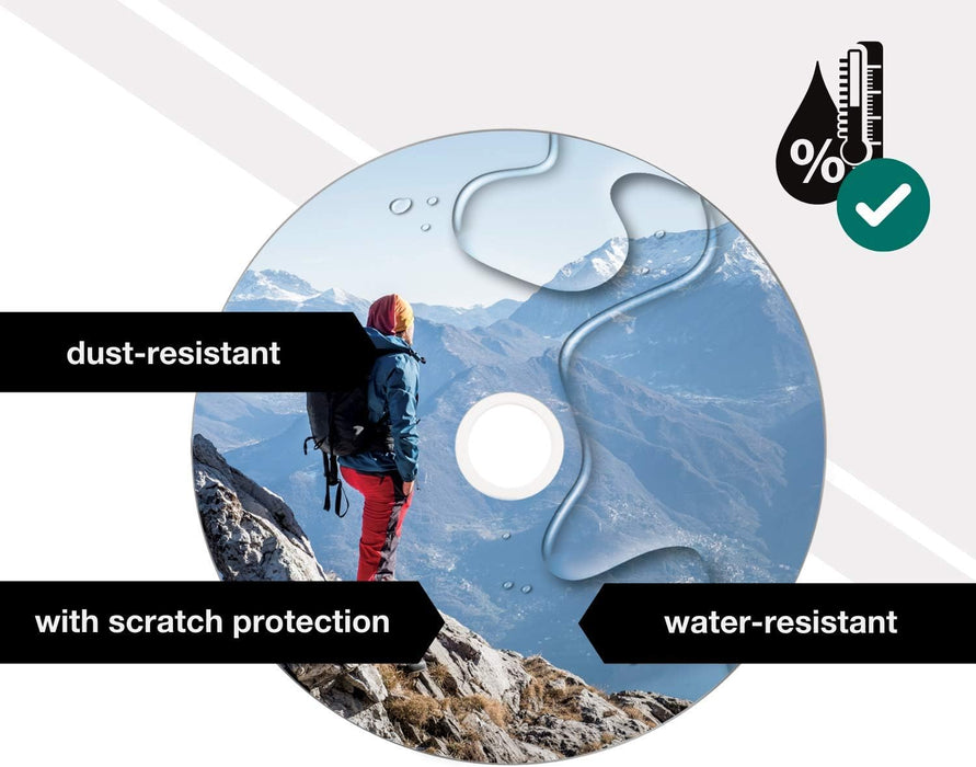 Verbatim 43734 DVD-R Blanks 4.7 GB DL 16x Waterproof Surface Spindle (Pack of 50