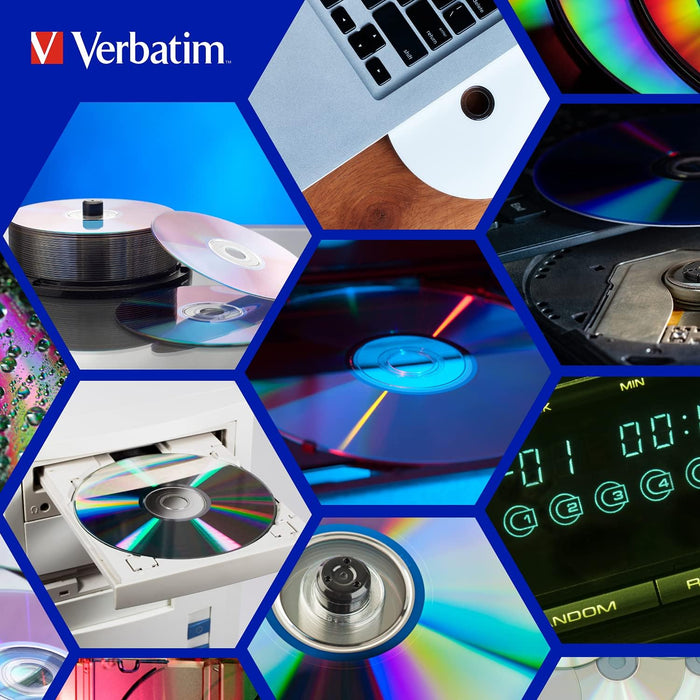 Verbatim 43734 DVD-R Blanks 4.7 GB DL 16x Waterproof Surface Spindle (Pack of 50