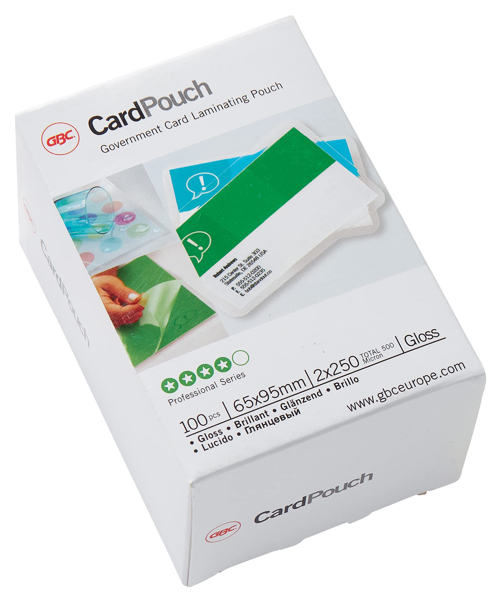 Gbc Acco GB03075 Credit Card Pouch,White