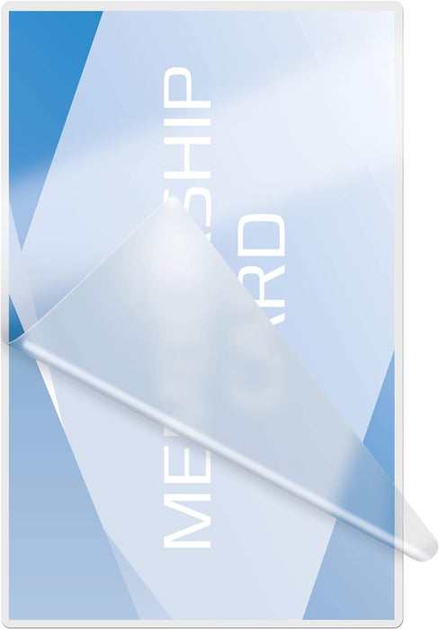 GBC 90x130mm 2x125 Micron Gloss Card Laminating Pouches, Pack of 100, 3743164 90x130mm 125 Micron