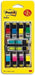 Post-it Index Small Flags,Value Pack, Pack of 8 Pads + 2 Arrow Pads Free, 328 Flags per Pad,11.9 mm x 43.2 mm, Yellow, Red, Green, Blue, Purple, Pink - To Mark or Highlight Important Information