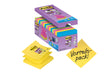 Post-it Super Sticky Z-Notes,Value Pack, Pack of 14 + 2 Free Pads, 90 Sheets per Pad, 76 mm x 76 mm, Green, Yellow, Pink, Blue Colors - Extra Sticky Notes For Note Taking, To Do Lists & Reminders