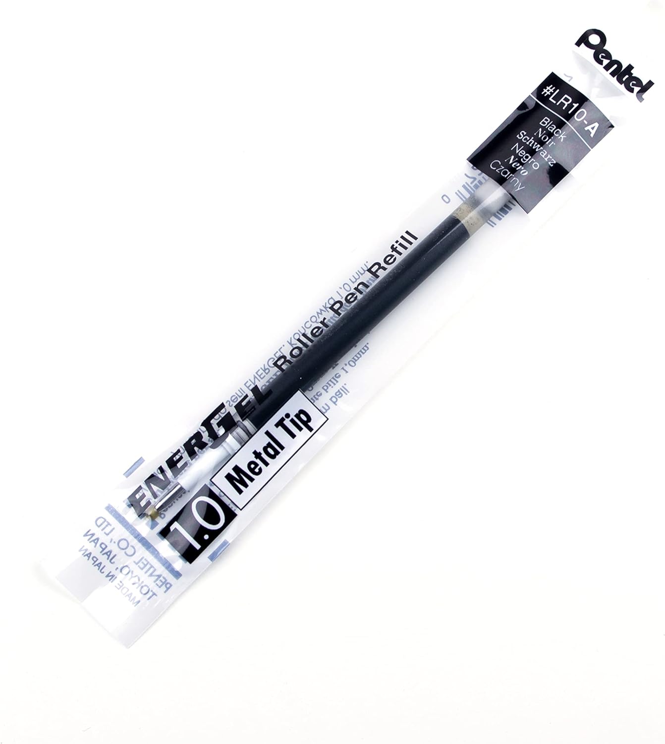 Pentel 1.0 mm Energel Refill - Black (pack of 12 Refills