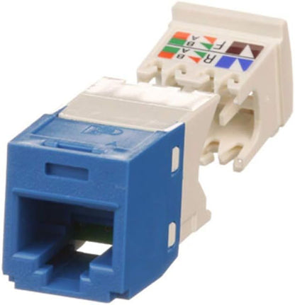 Panduit Copper Jack Module Blue - cable interface/gender adapters (RJ45, RJ45, Blue, Copper Jack Module)