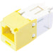Panduit UTP RJ-45 MiniJack kat6, yellow Amarillo - Adaptador para cable (yellow, Female connector/Female connector, Amarillo