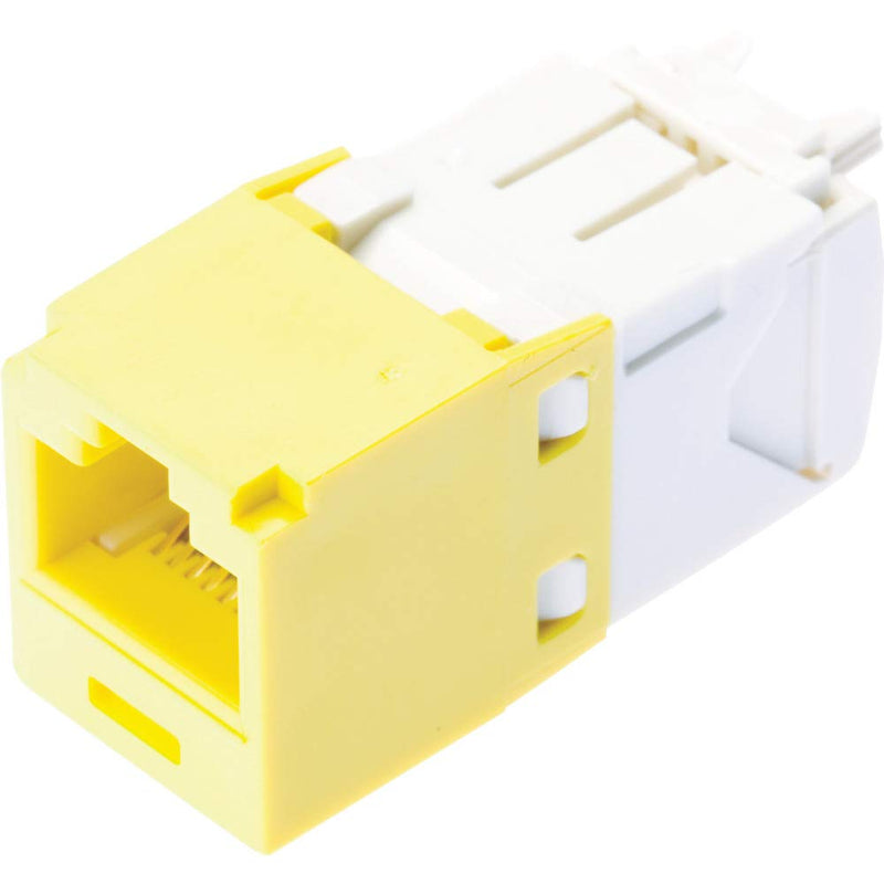 Panduit UTP RJ-45 MiniJack kat6, yellow Amarillo - Adaptador para cable (yellow, Female connector/Female connector, Amarillo
