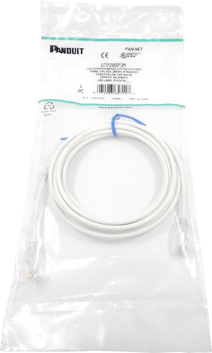 Panduit Cat6, 3m - networking cables (3m, 3 m, Cat6, E, -10-60 °C, -40-70 °C