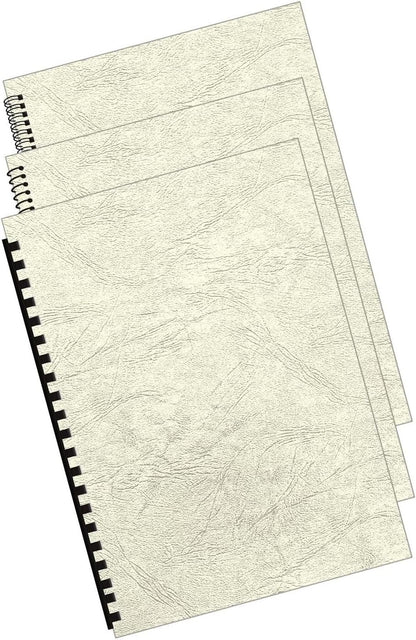 Fellowes Delta Leatherboard A4 Heavyweight Presentation Covers - Ivory (Pack of 100