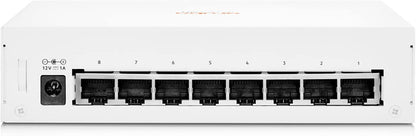 HPE Networking Instant On-Switch-Serie 1430 – Nicht verwalteter Layer-2-Ethernet-Switch mit 8-Port Gb | 8X 1G | Lüfterlos | EU-Kabel (R8R45A#ABB