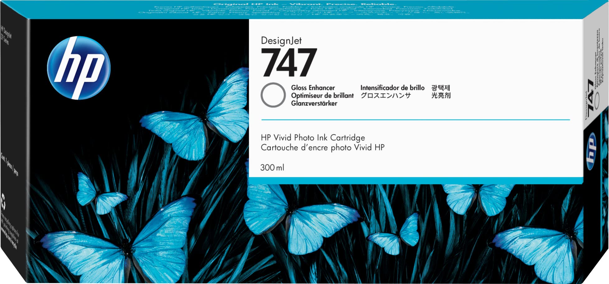 Original Ink Cartridge Compatible with Designjet Z9 Printer Series, 300 ml, Gloss Enhancer One Size,P2V87A